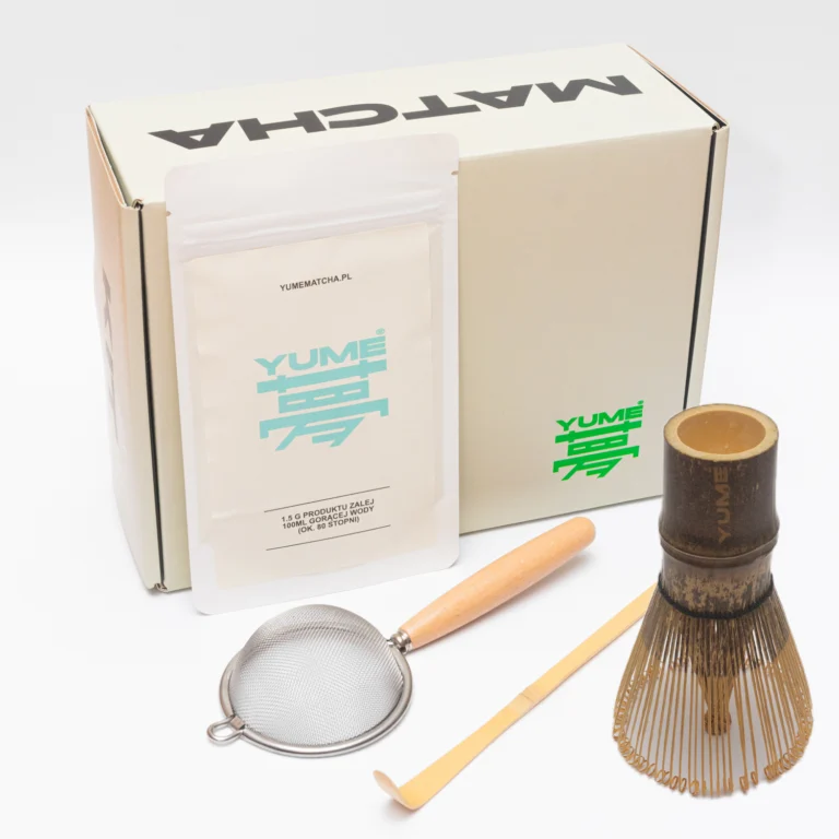 Zestaw do robienia matchy Yume small kit, chasen, sitko, chashaku, matcha Asa Yume