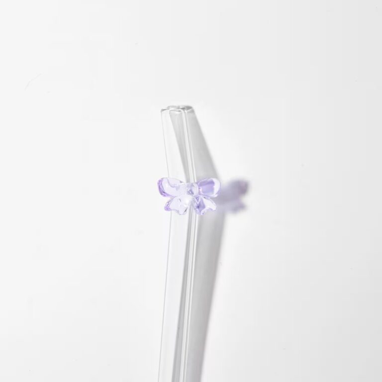 Szklana słomka kokardka Yume